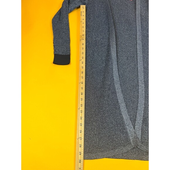 Scotch & Soda Long Lurex Cardigan Womens XS Blue Knit Open Front Casual $189 NWT - Picture 6 of 8